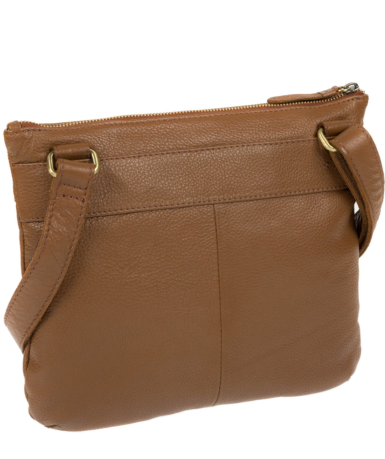 'Victoria' Dark Tan Cross Body Bag Pure Luxuries London