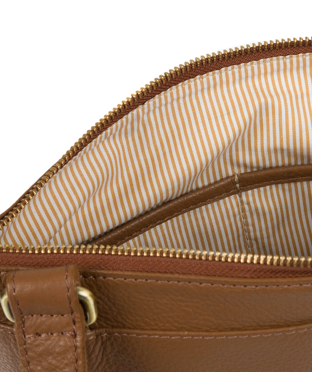 'Victoria' Dark Tan Cross Body Bag Pure Luxuries London