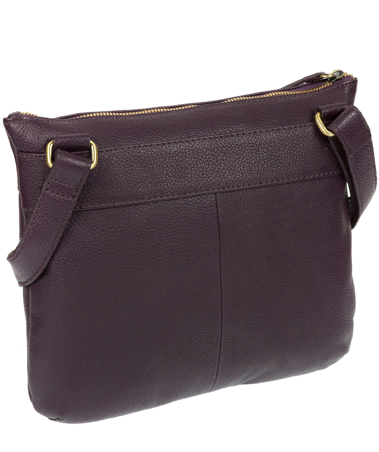 'Victoria' Plum Cross Body Bag Pure Luxuries London