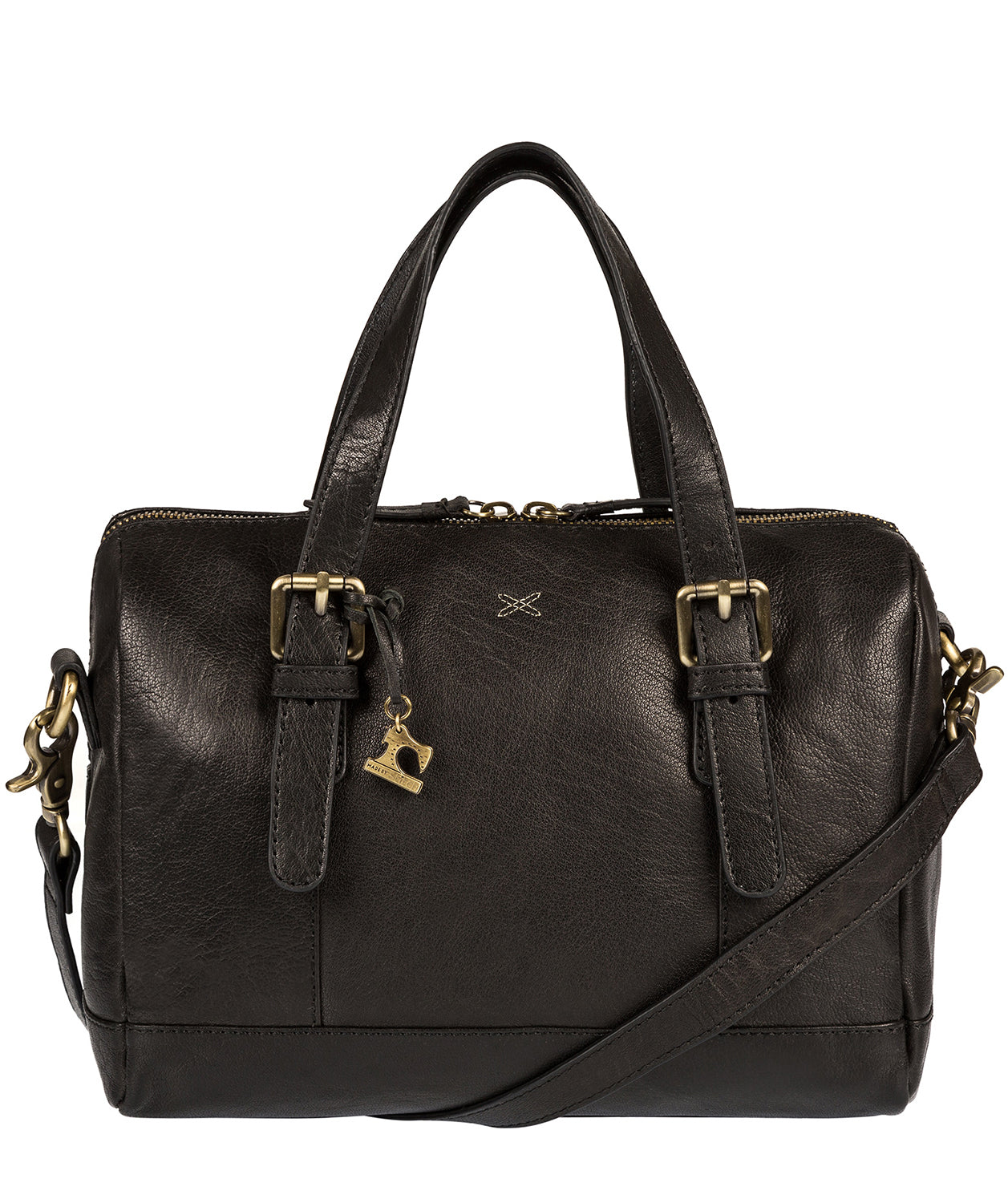 'Hayley' Black Leather Handbag