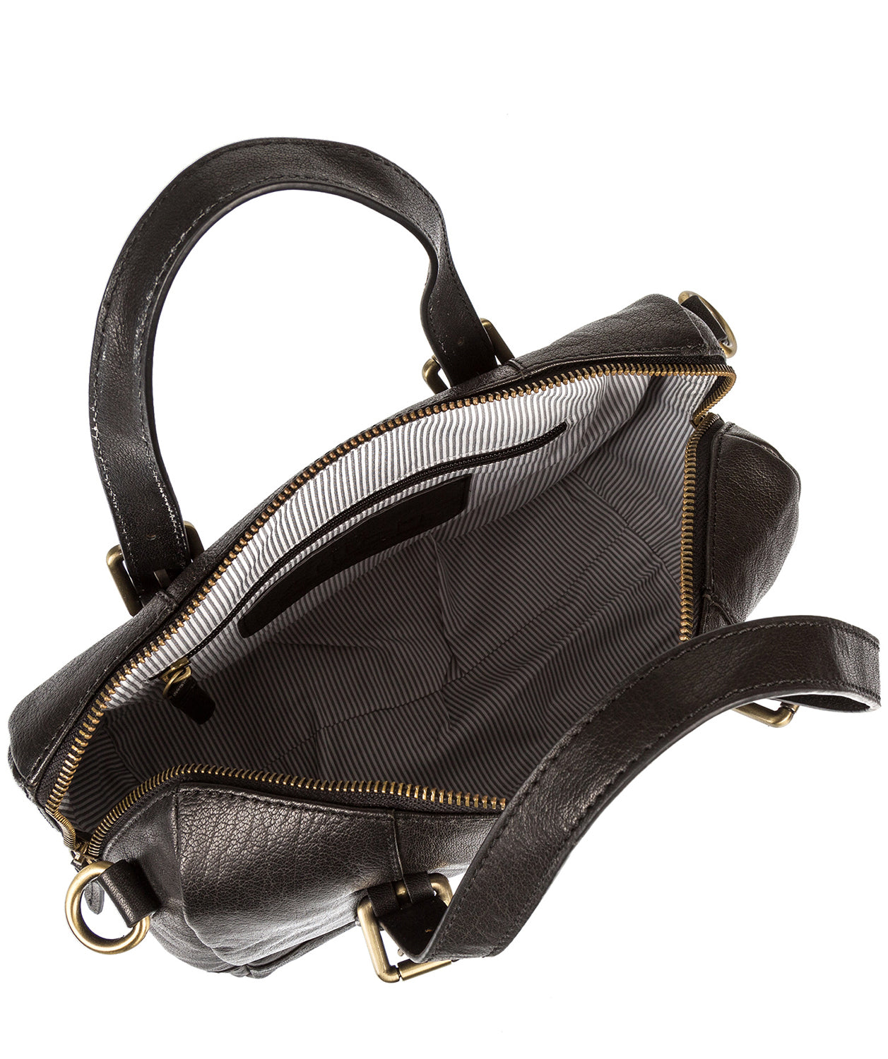 'Hayley' Black Leather Handbag