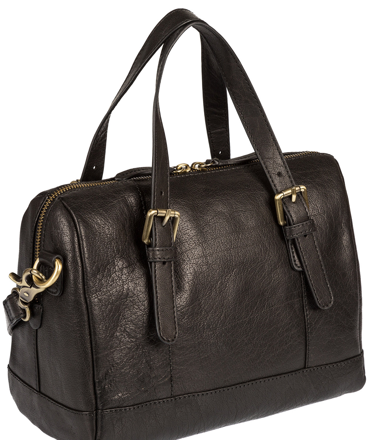 'Hayley' Black Leather Handbag