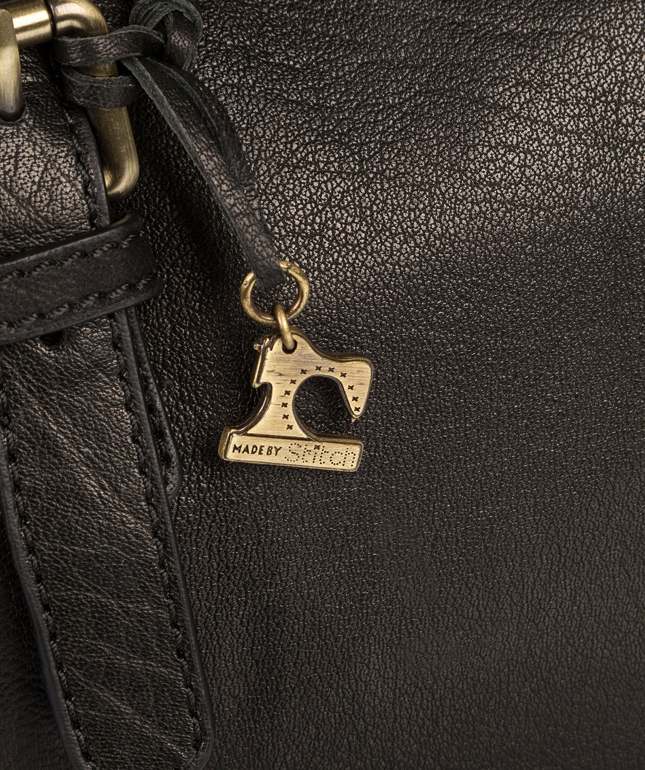 'Hayley' Black Leather Handbag