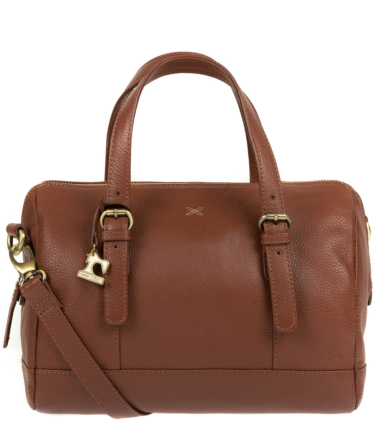 'Hayley' Cognac Leather Handbag Pure Luxuries London