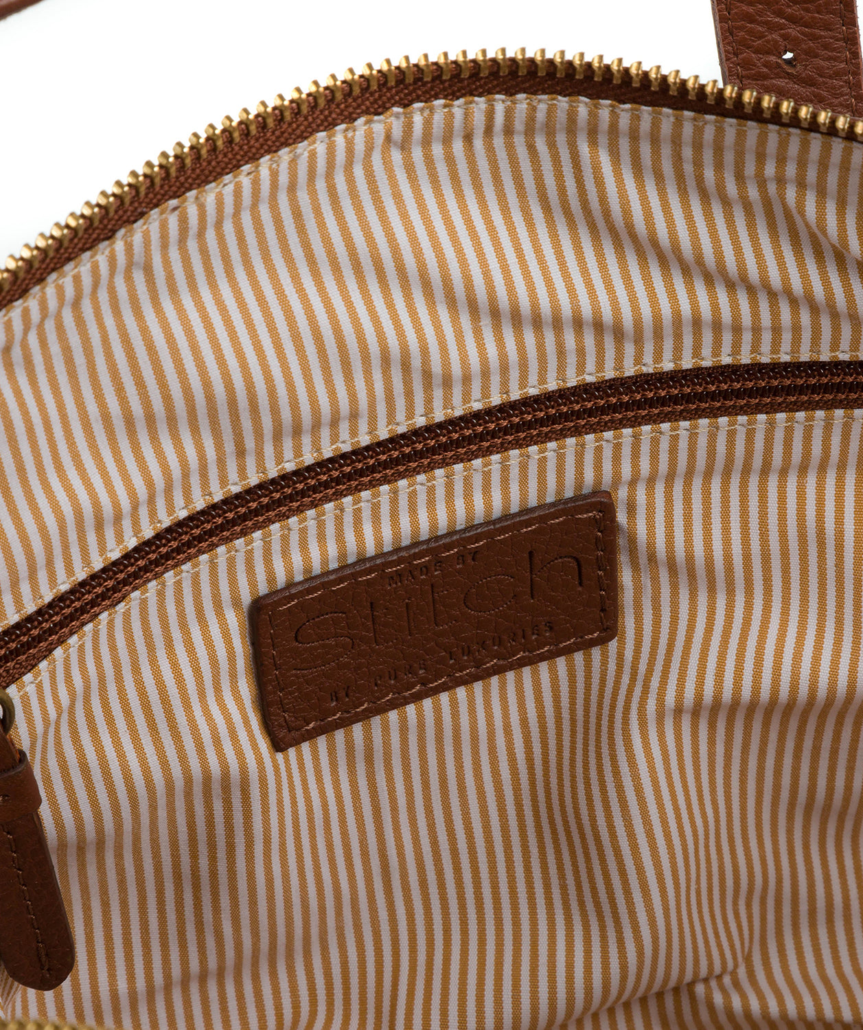 'Hayley' Cognac Leather Handbag Pure Luxuries London