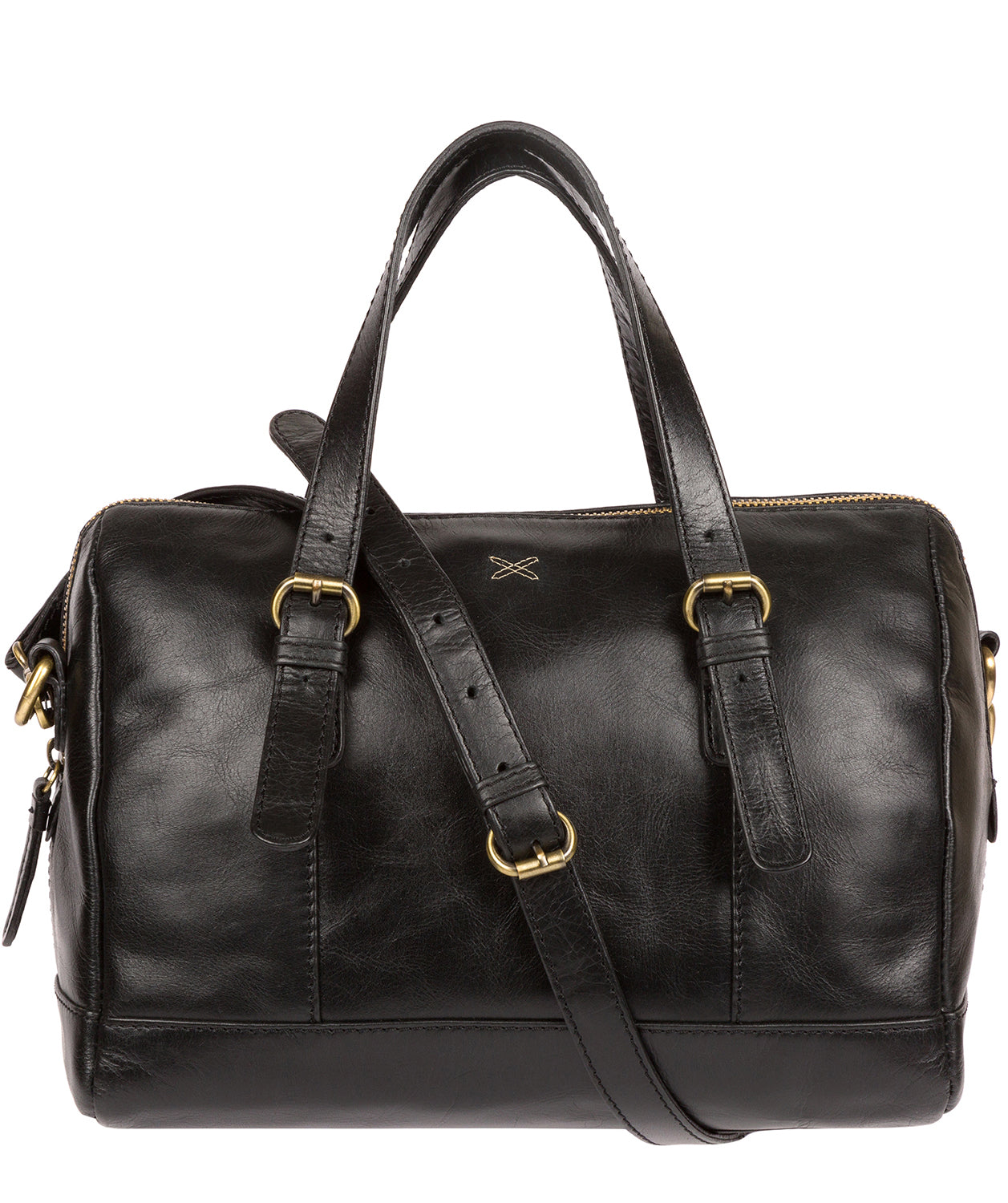 'Hayley' Ebony Leather Handbag image 1
