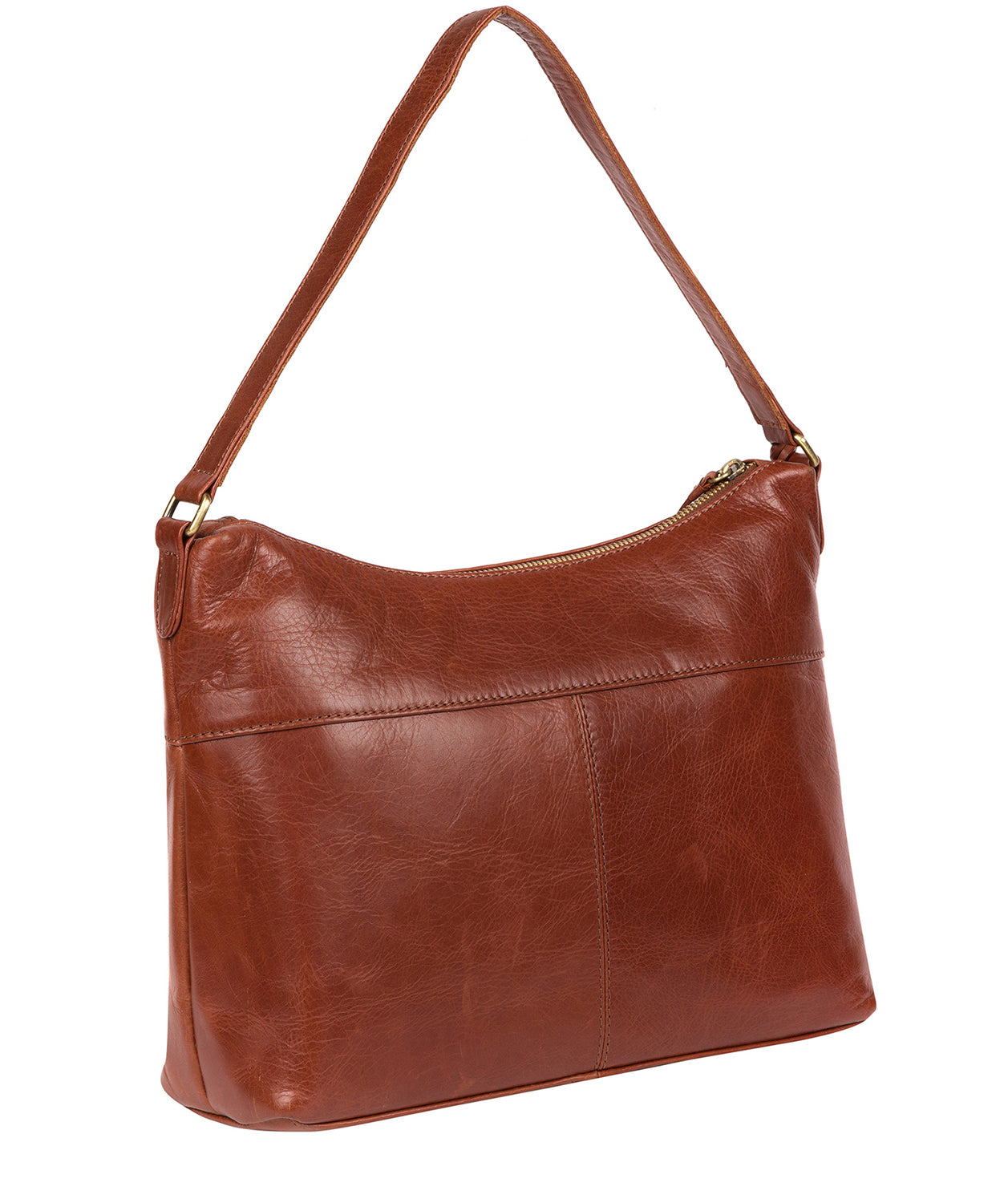 'Laura' Whiskey Leather Shoulder Bag image 3