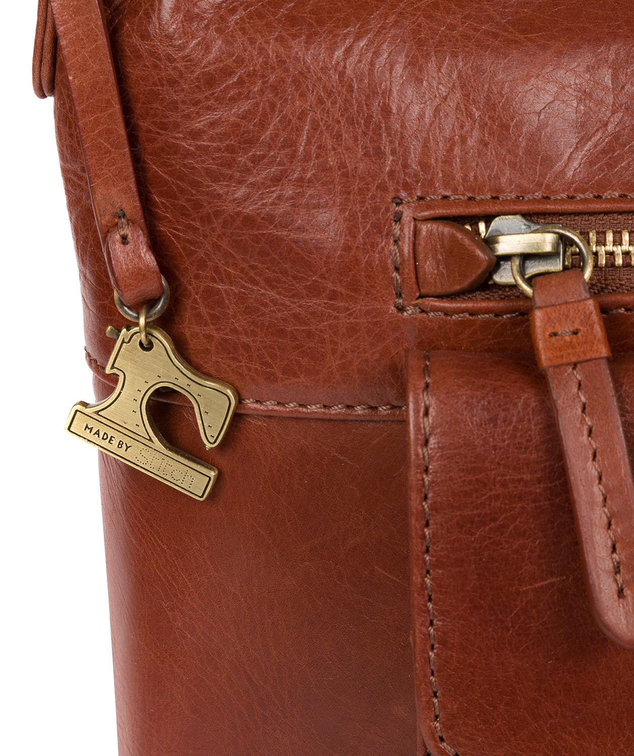 'Laura' Whiskey Leather Shoulder Bag image 5