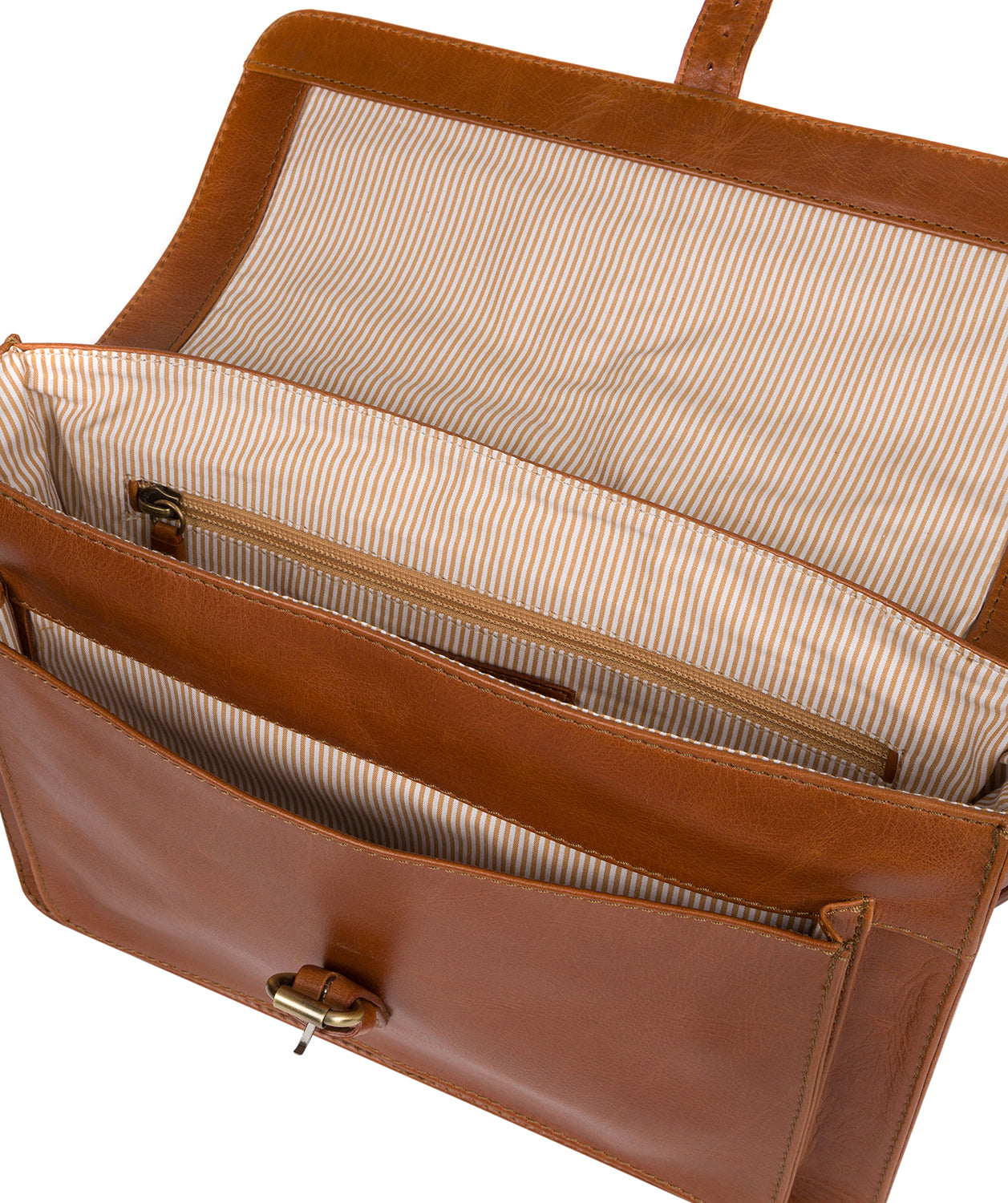 'Faith' Bourbon Leather Cross Body Bag Pure Luxuries London