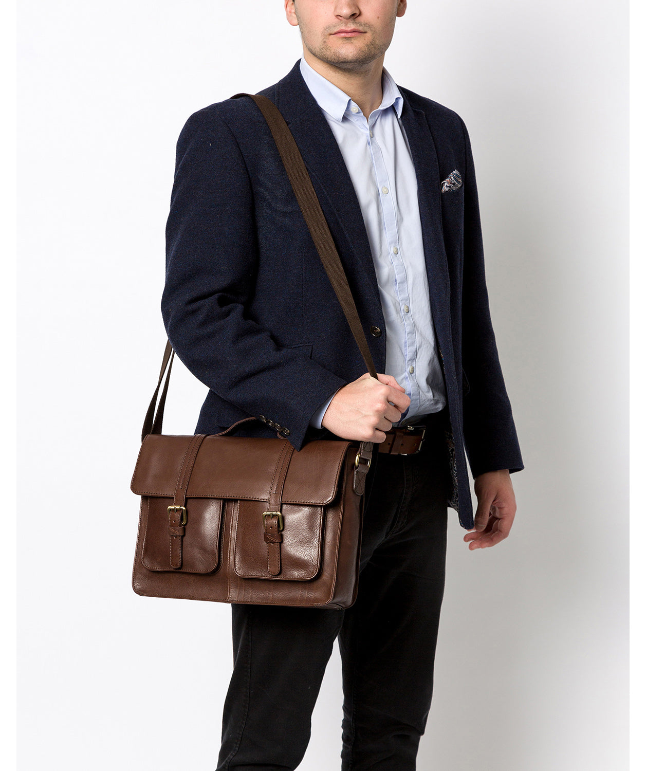 'Garsdale' Malt Leather Briefcase image 2