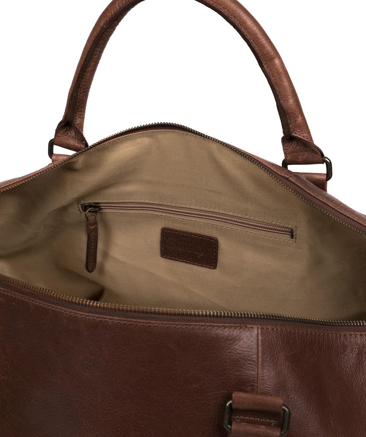'Port' Malt Leather Holdall image 4