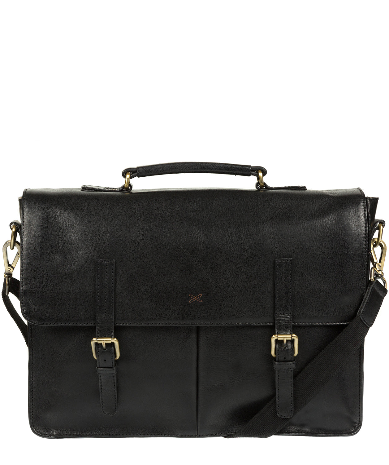 'Lorton' Black Handmade Leather Briefcase
image 1