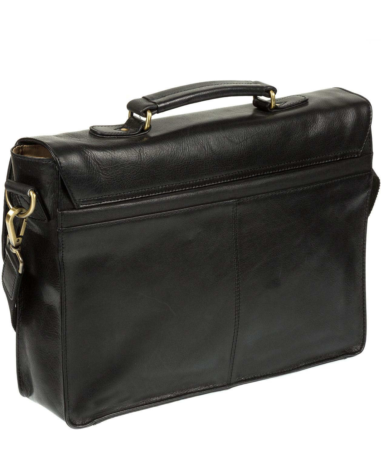 'Lorton' Black Handmade Leather Briefcase
image 5