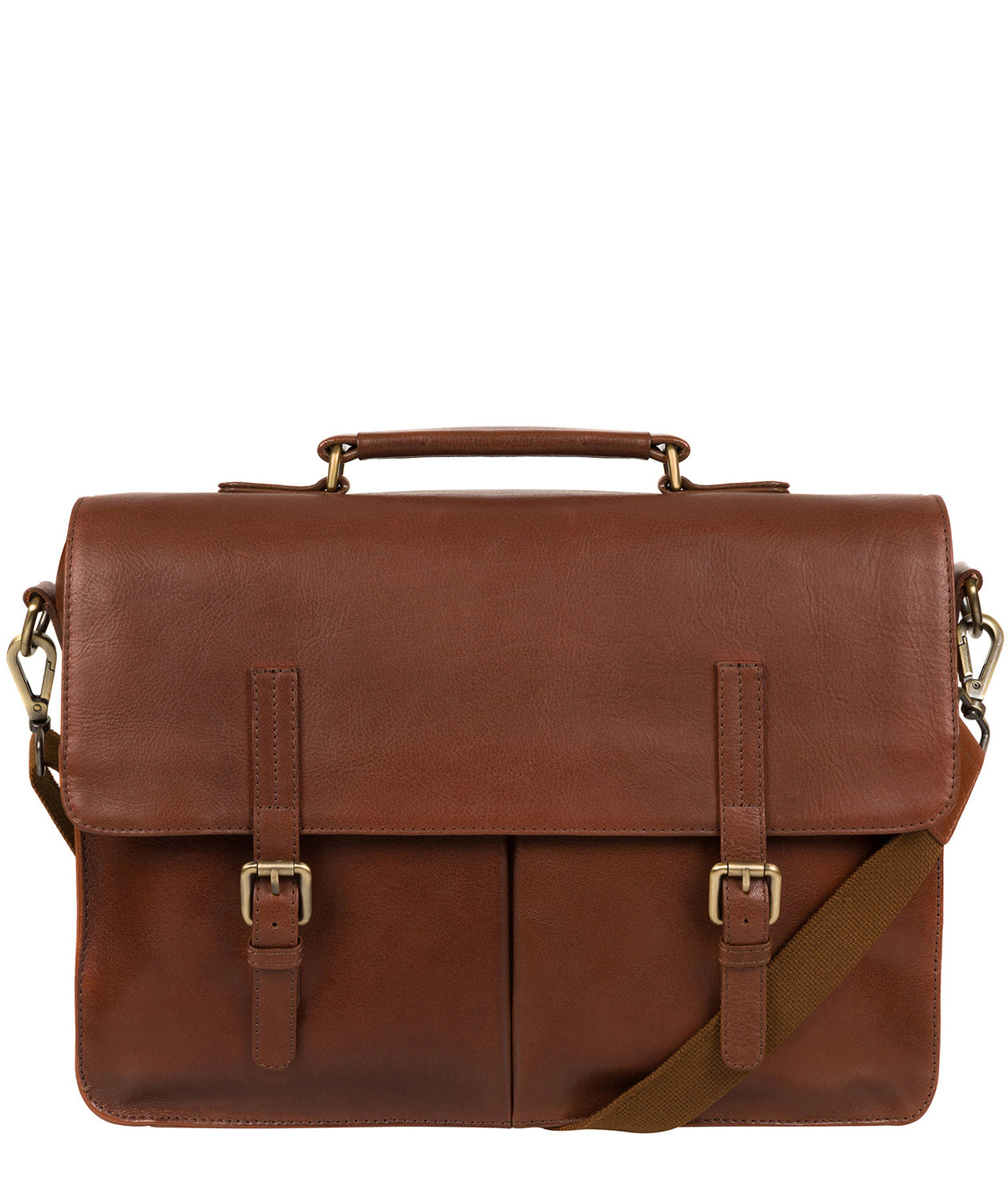 'Lorton' Treacle Handmade Leather Briefcase