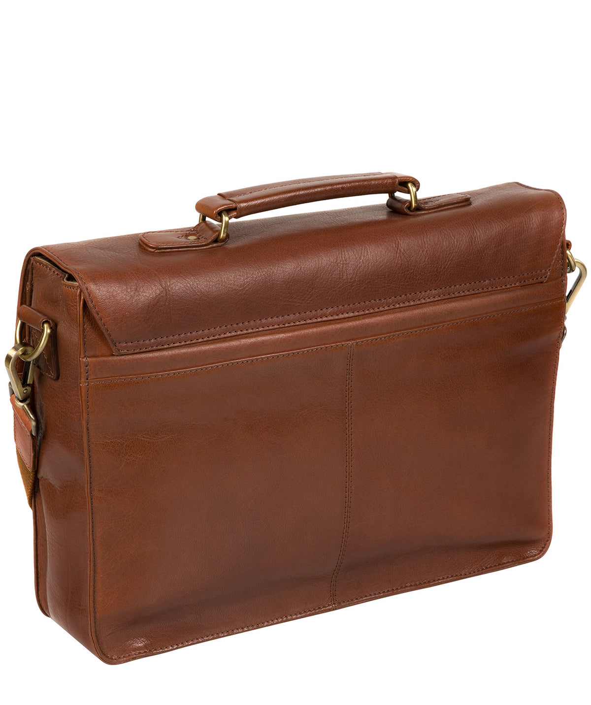 'Lorton' Treacle Handmade Leather Briefcase