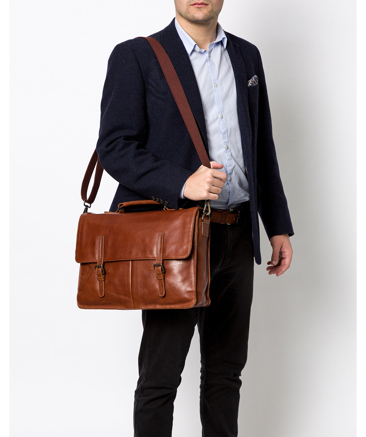 'Lorton' Treacle Leather Briefcase image 2