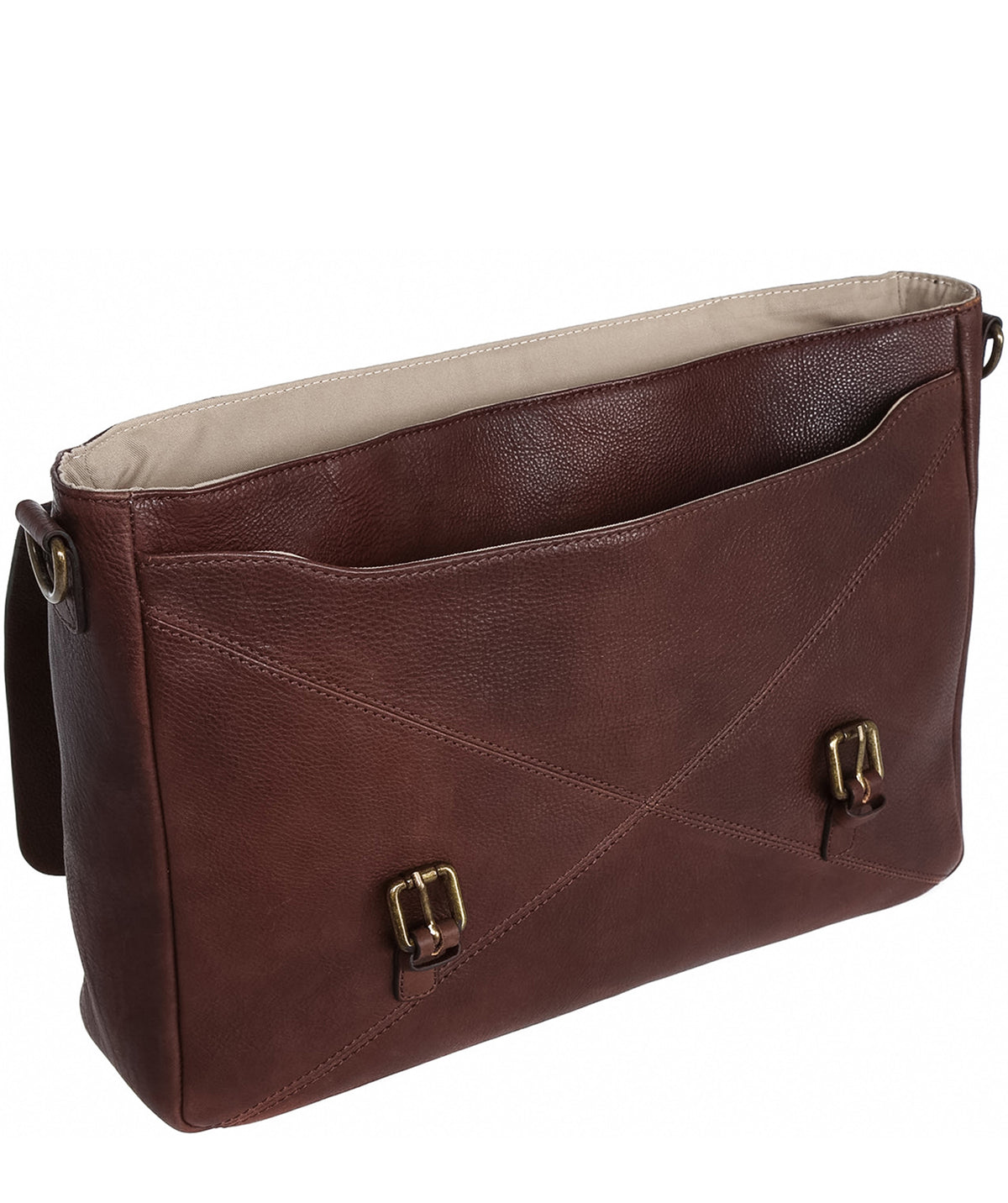 'Big Andrew' Espresso Leather Work Bag image 4