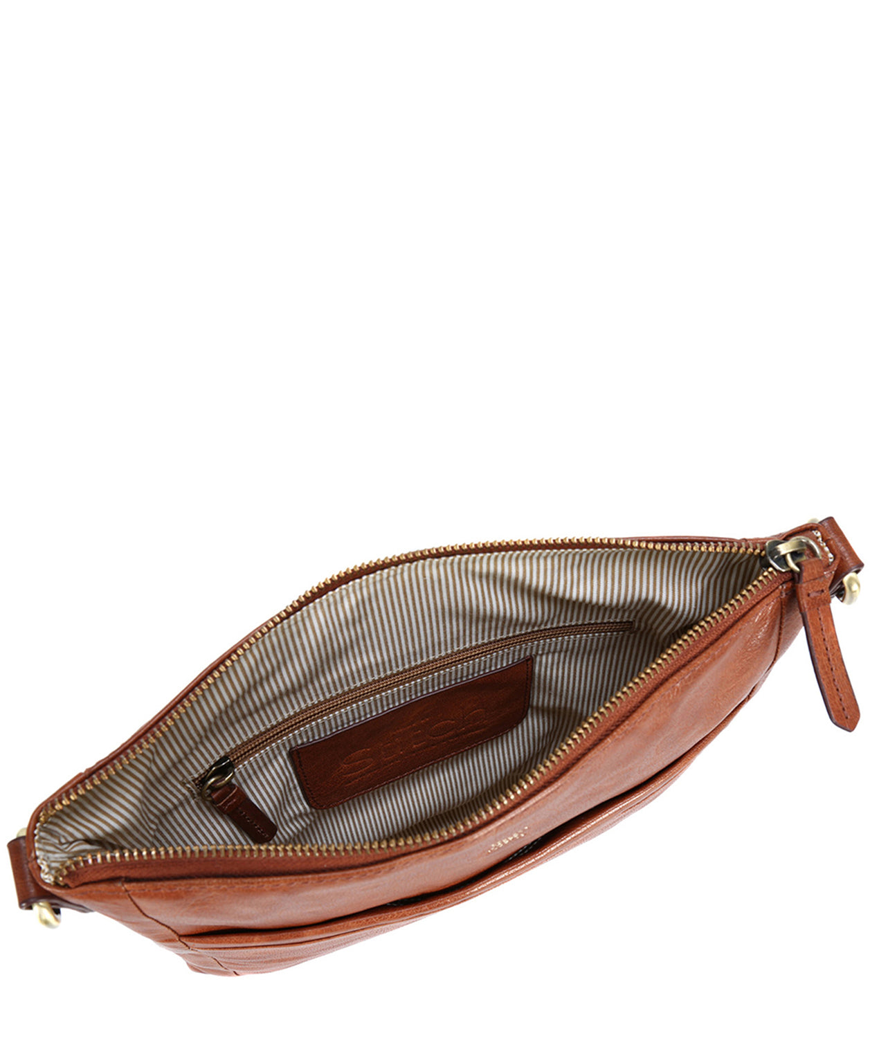'Essie' Cognac Leather Cross Body Bag image 4