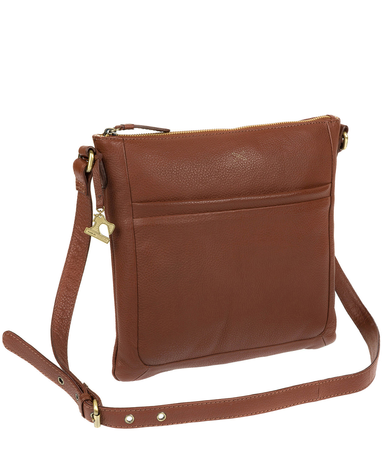 'Essie' Cognac Leather Cross Body Bag image 3