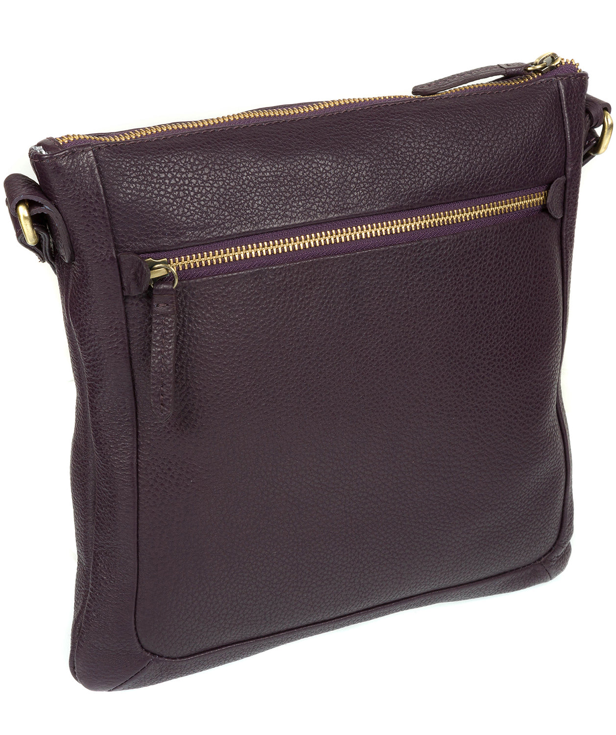 'Essie' Plum Leather Cross Body Bag image 5
