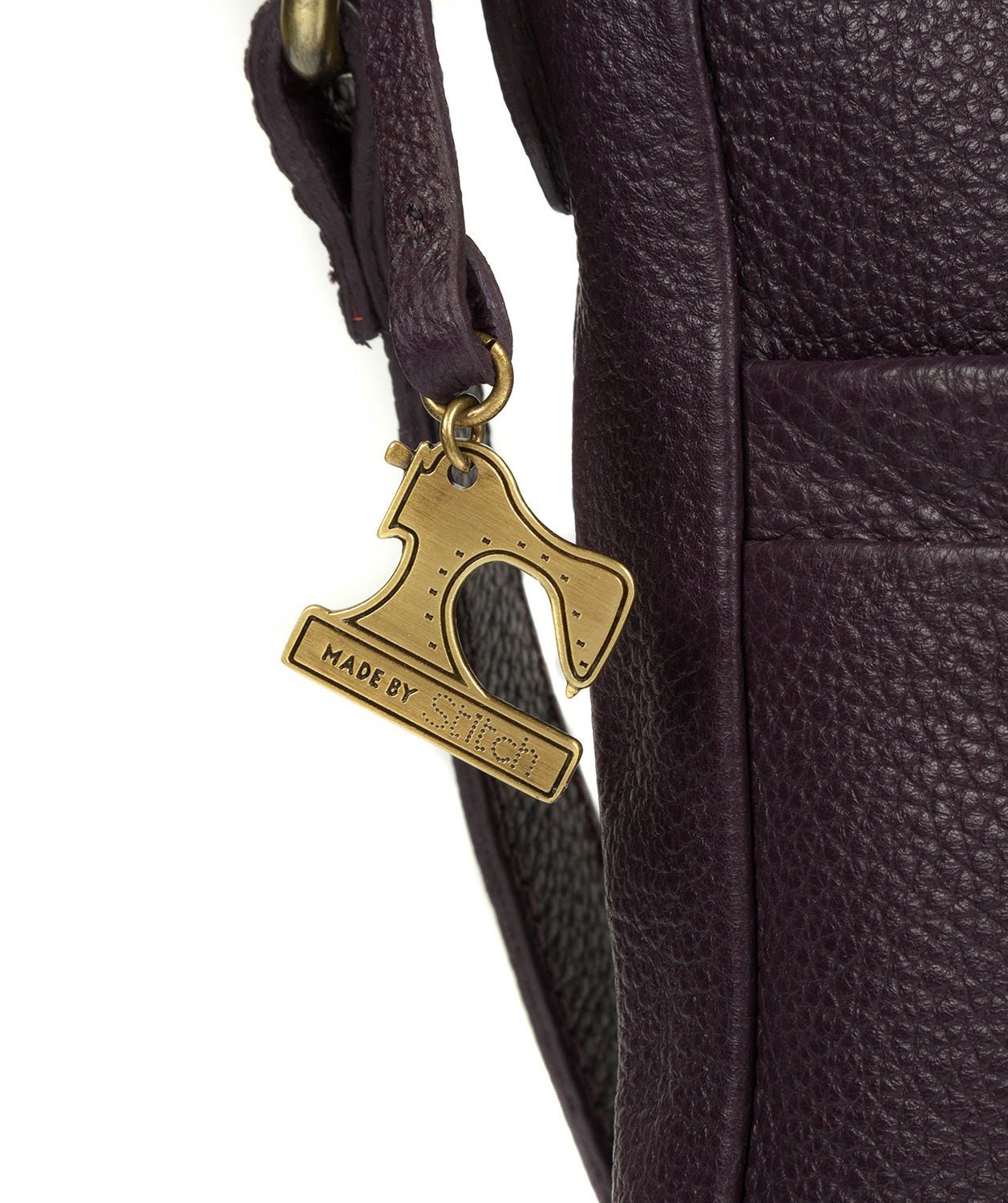 'Essie' Plum Leather Cross Body Bag image 6