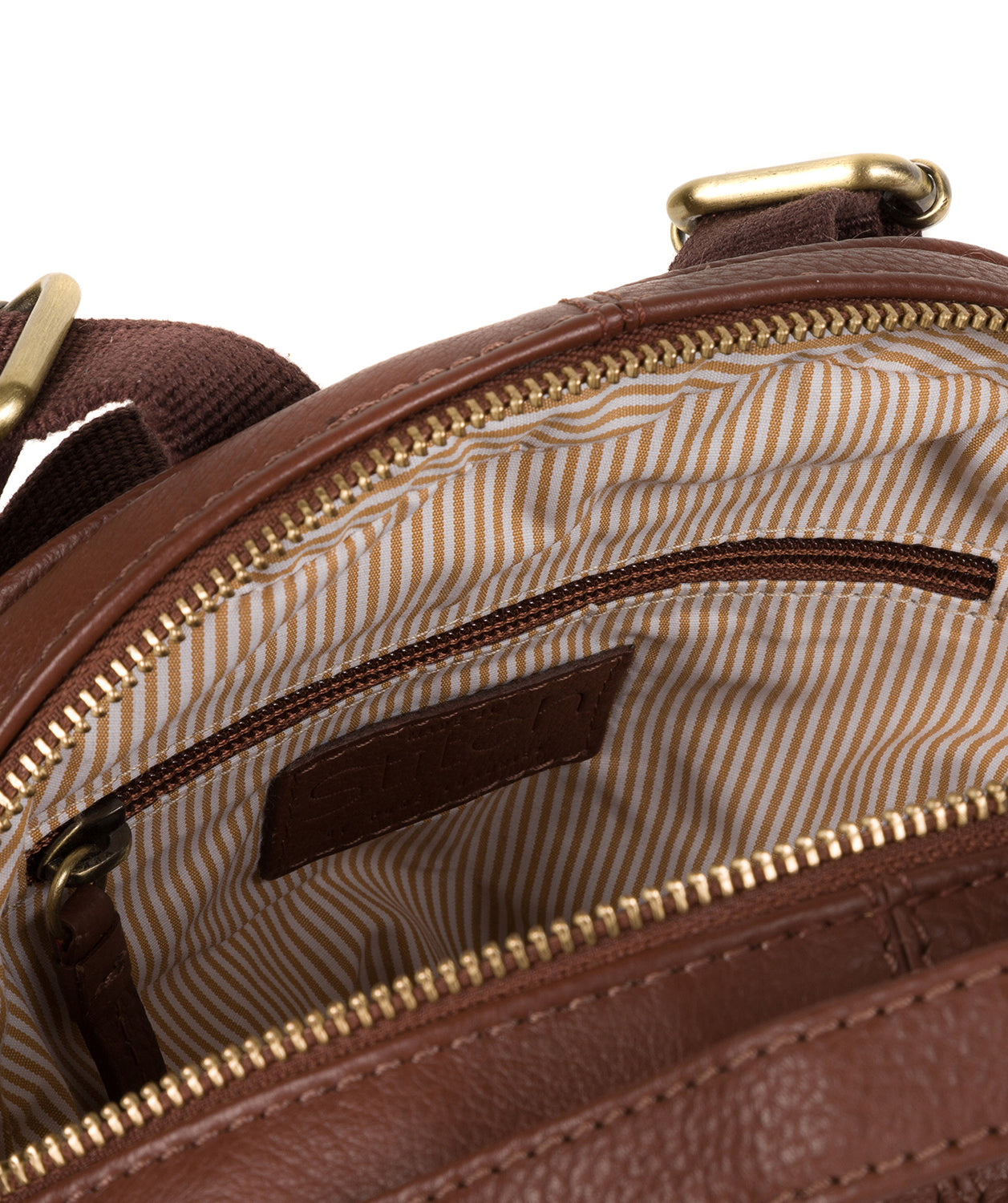 'Viva' Cognac Leather Backpack