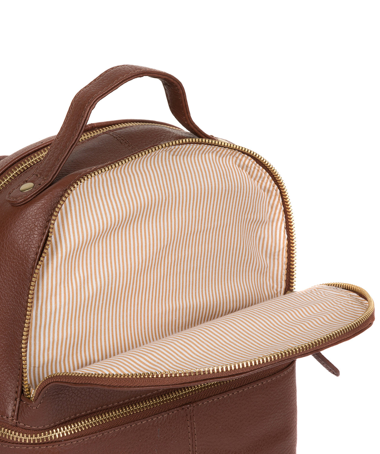 'Viva' Cognac Leather Backpack