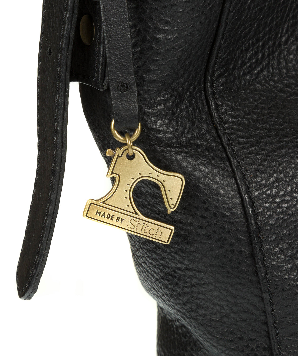 'Yashi' Black Leather Bag