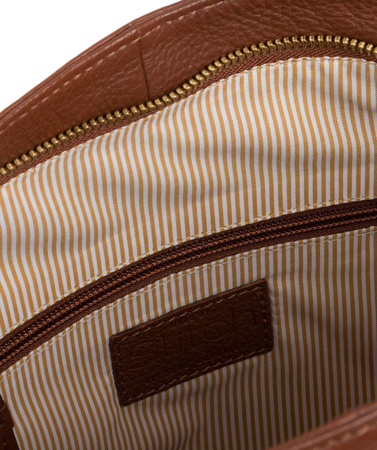 'Yashi' Cognac Leather Bag