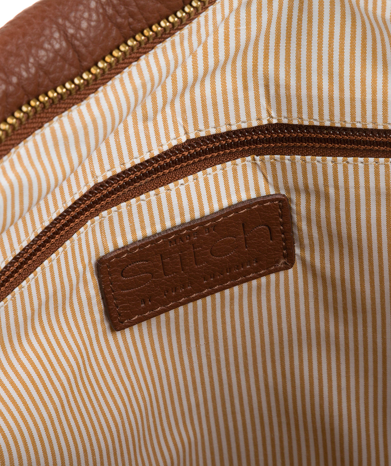 'Imani' Cognac Leather Tote Bag Pure Luxuries London