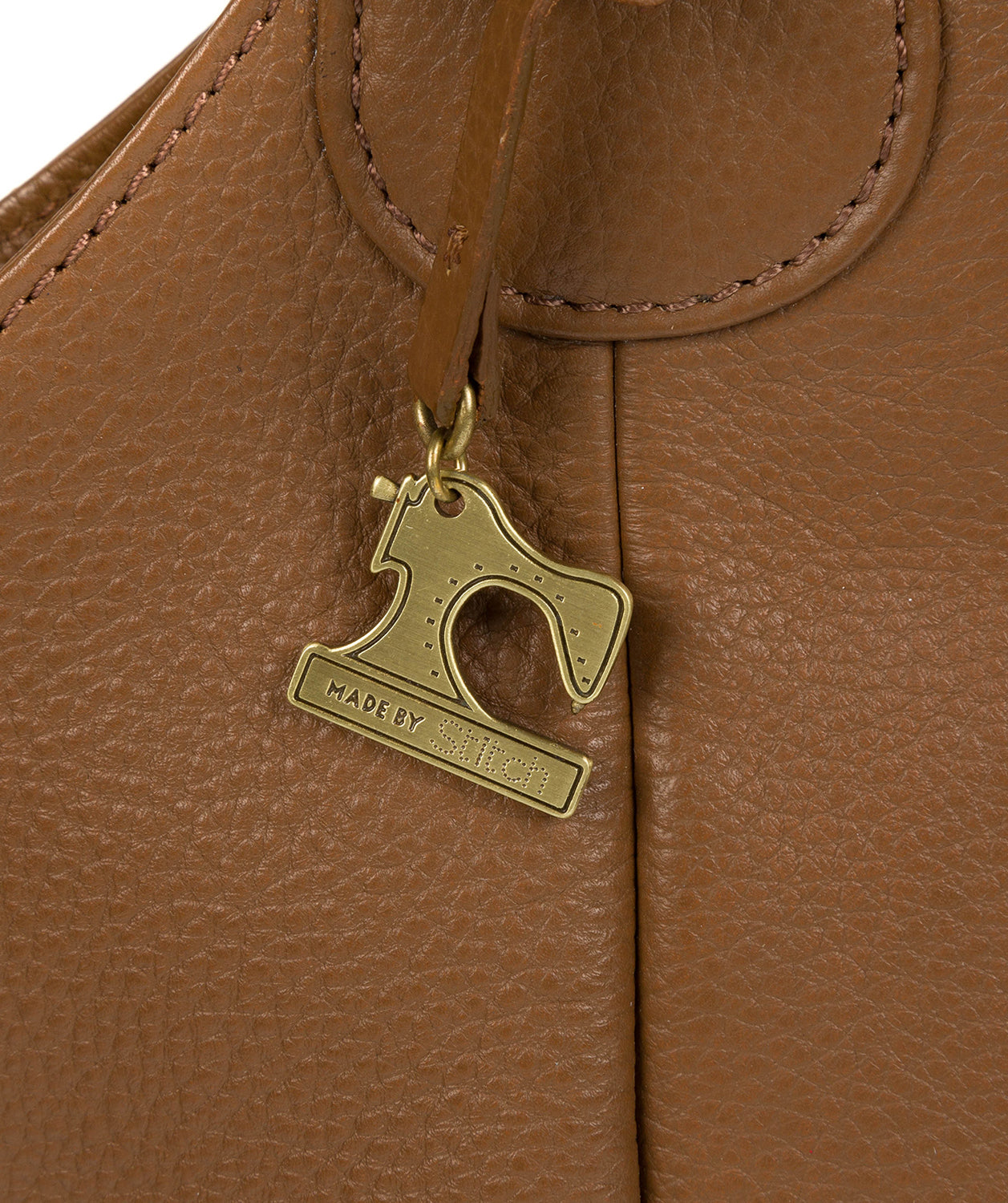 'Imani' Dark Tan Leather Tote Bag image 6