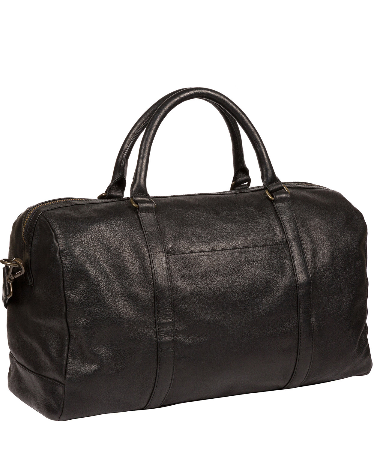 'Konan' Black Leather Holdall image 4