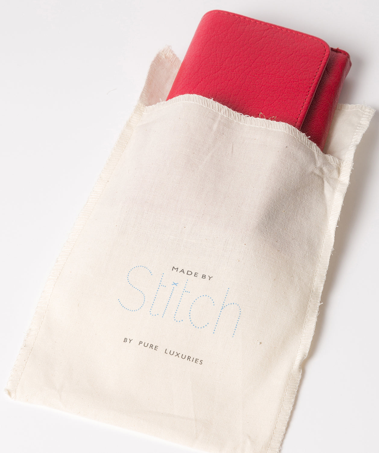 'Dina' Cherry Tri-Fold Leather Purse image 5