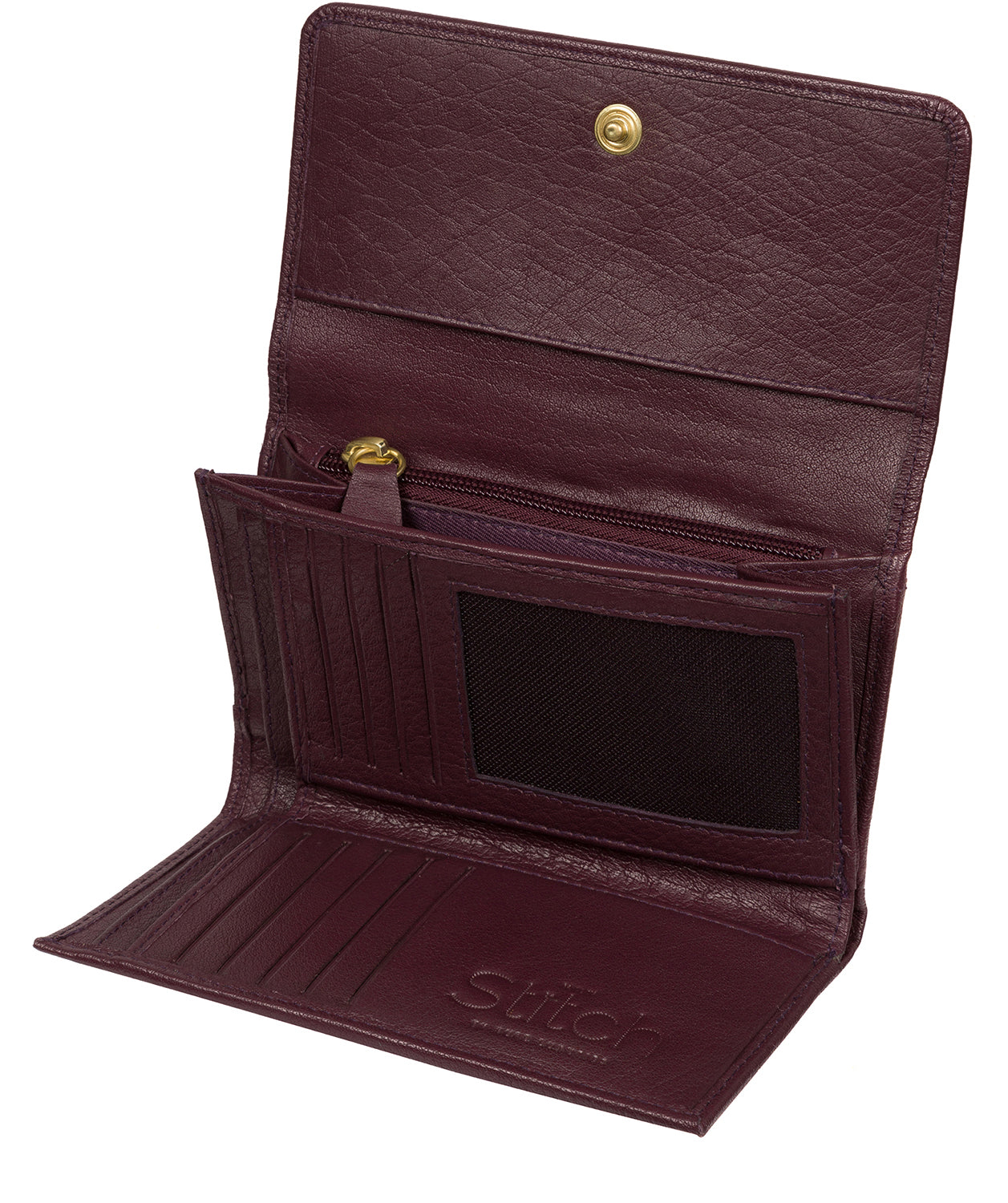 'Dina' Purple Leather Purse image 3