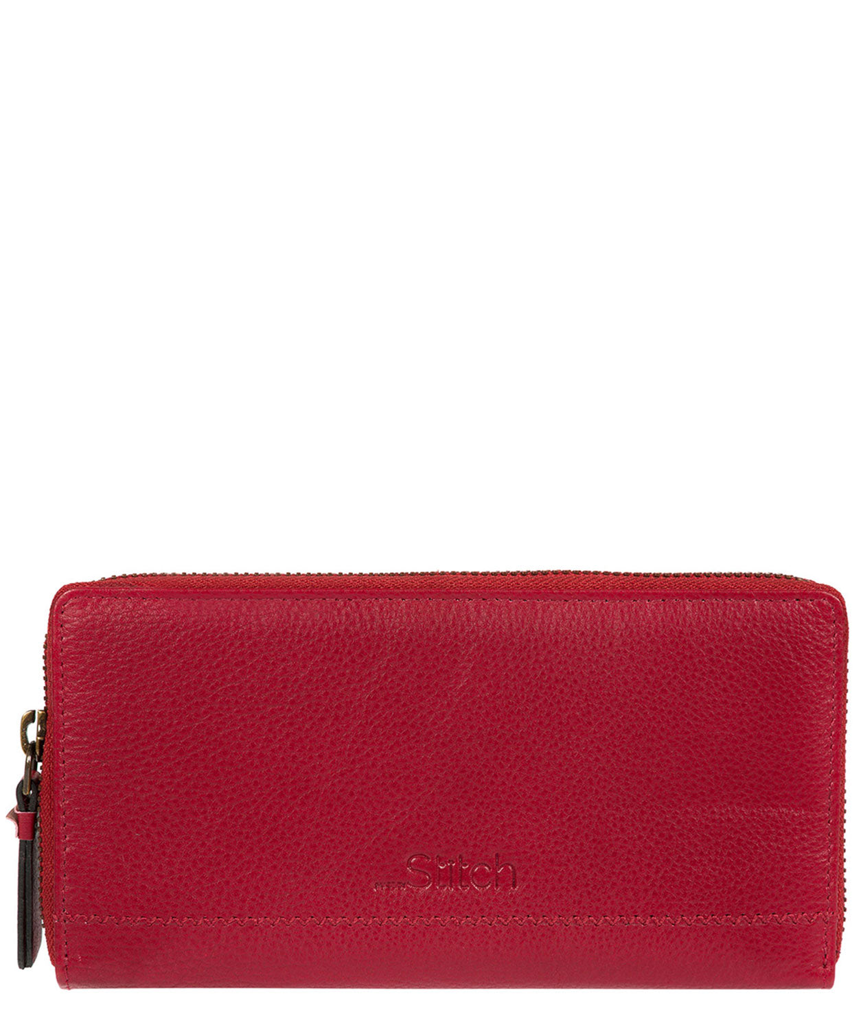'Newby' Red Handmade Leather Purse