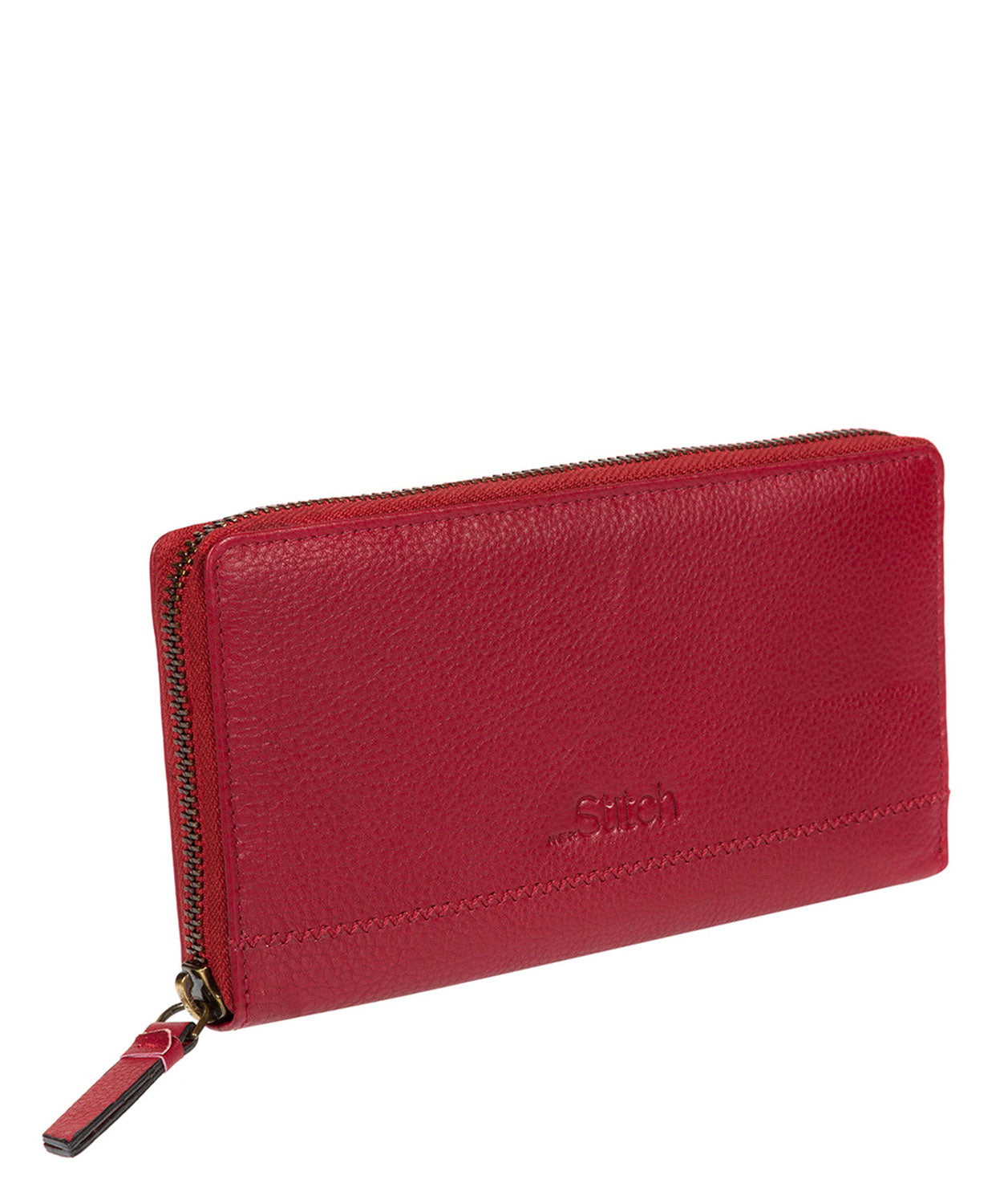'Newby' Red Handmade Leather Purse