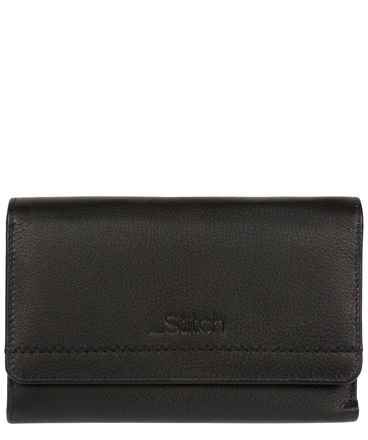 'Millbeck' Black Leather Purse