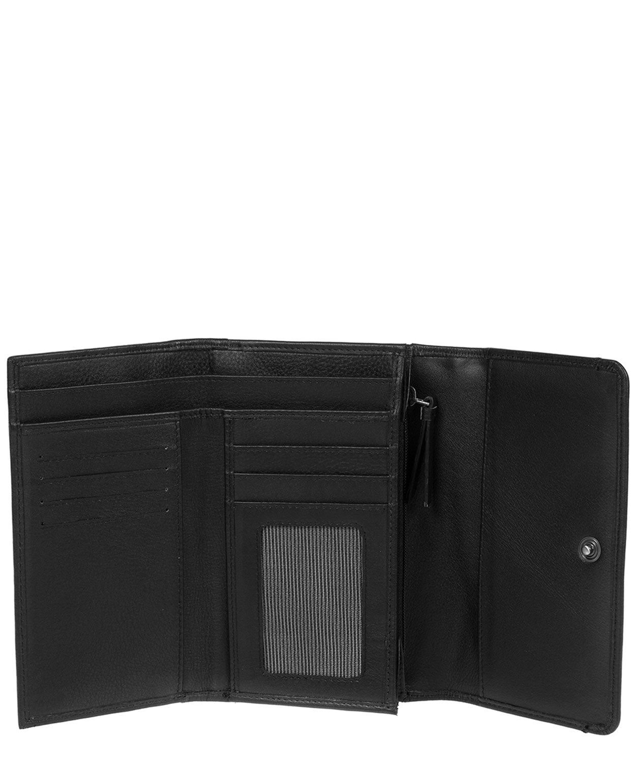 'Millbeck' Black Leather Purse