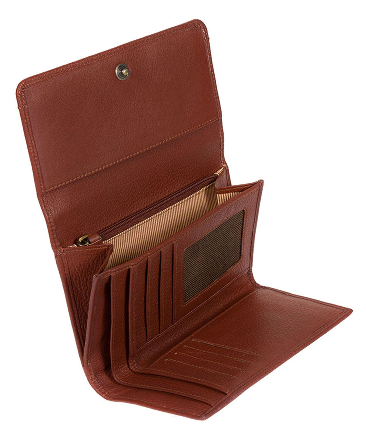 'Millbeck' Cognac Handmade Leather RFID Purse