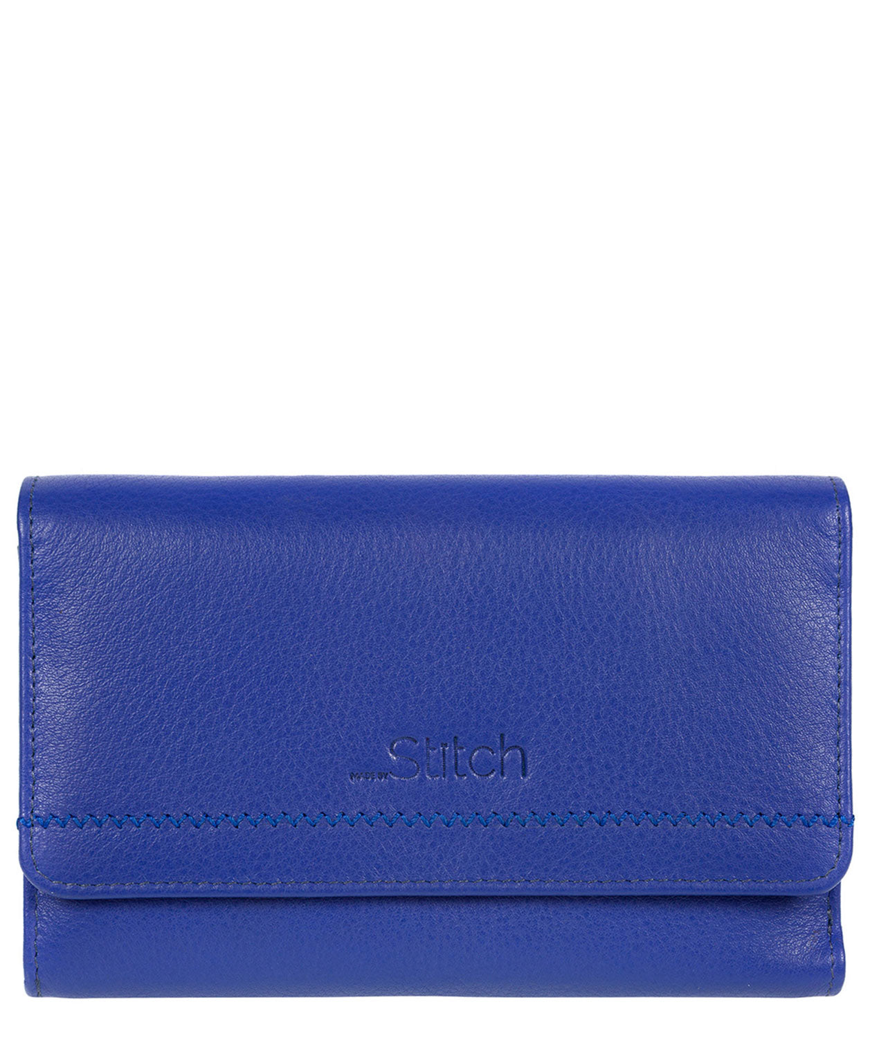 'Millbeck' Royal Blue Handmade Leather RFID Purse