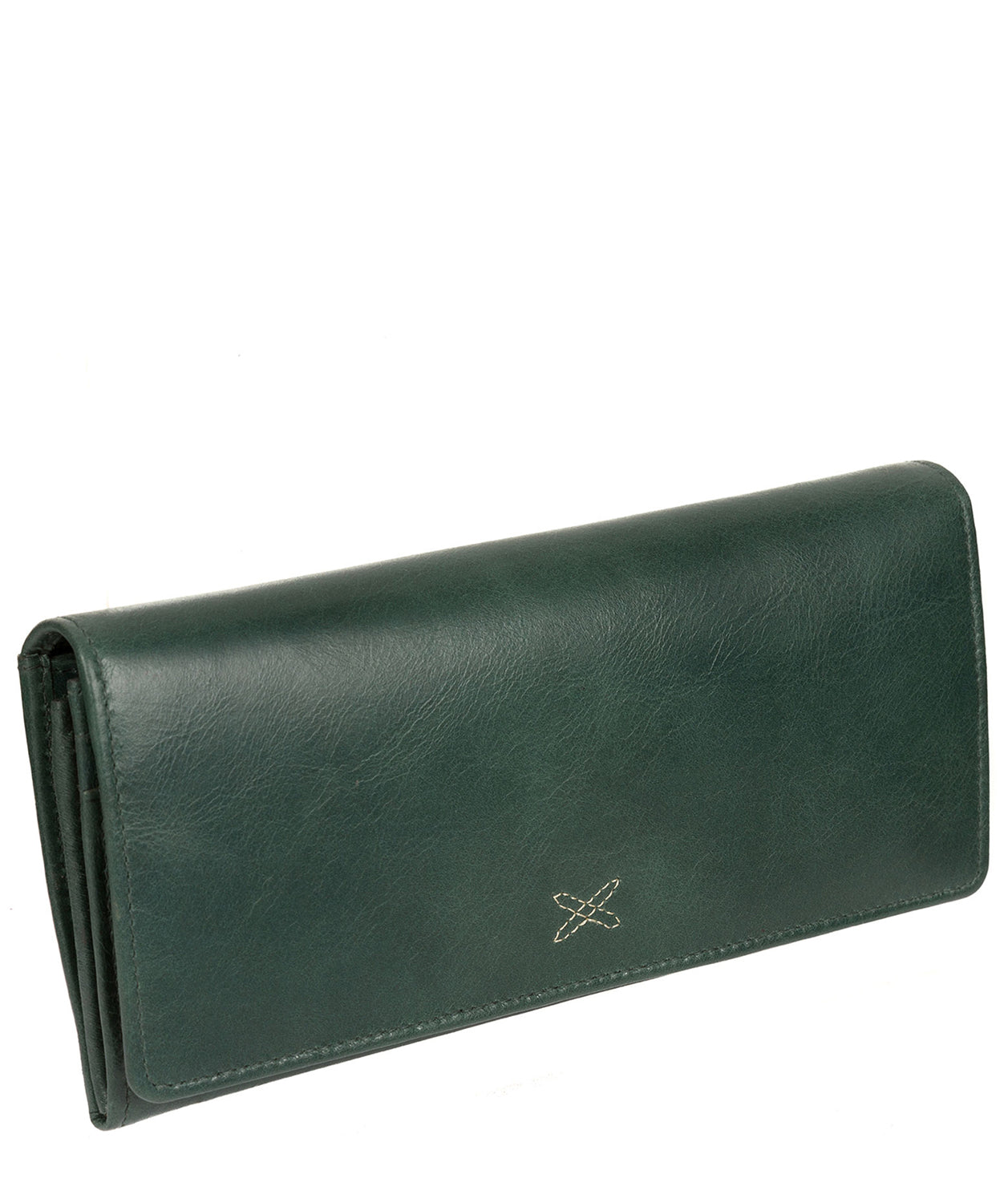 'Lana' Green Leather RFID Purse
