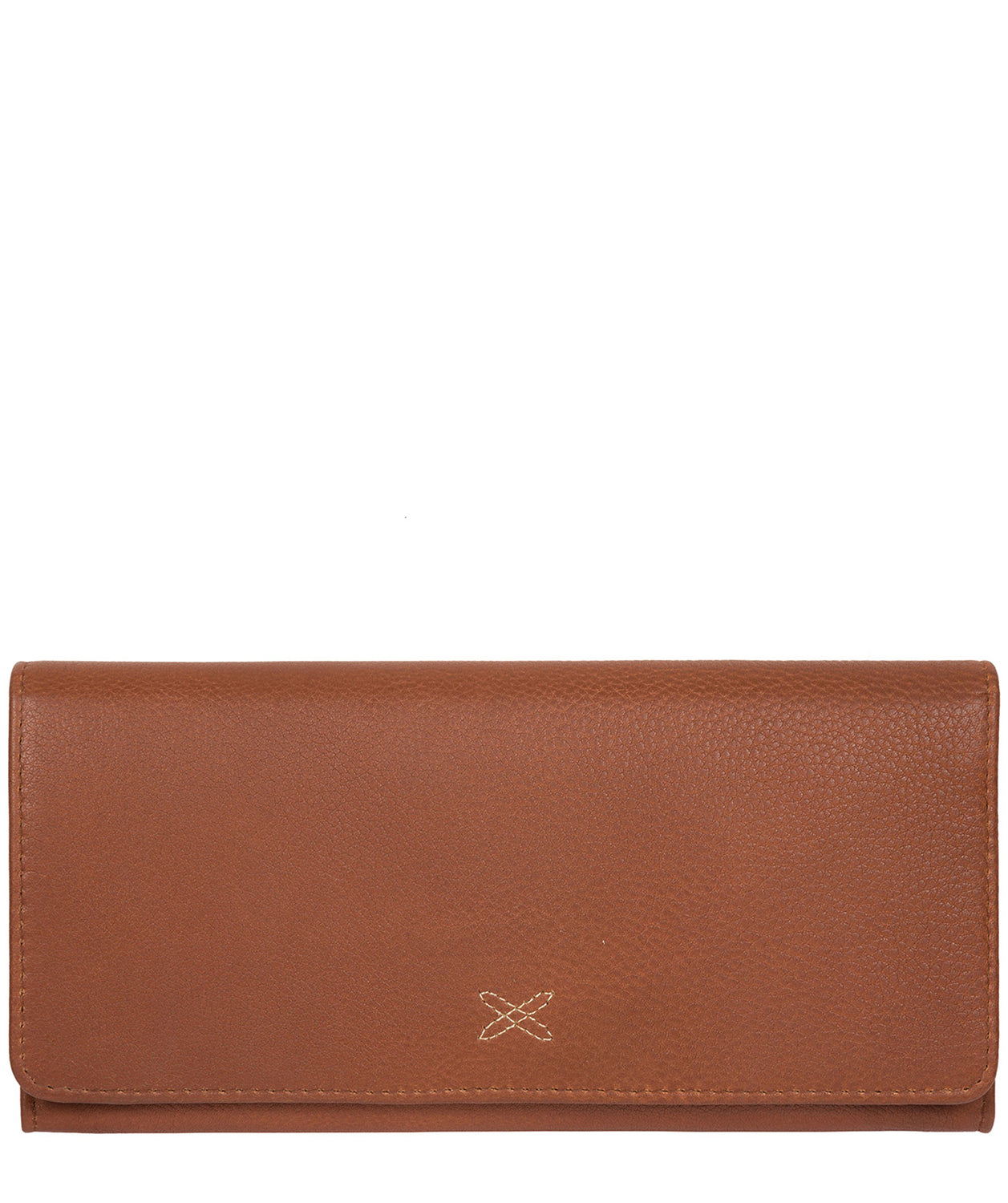 'Lana' Tan Handcrafted Leather RFID Purse