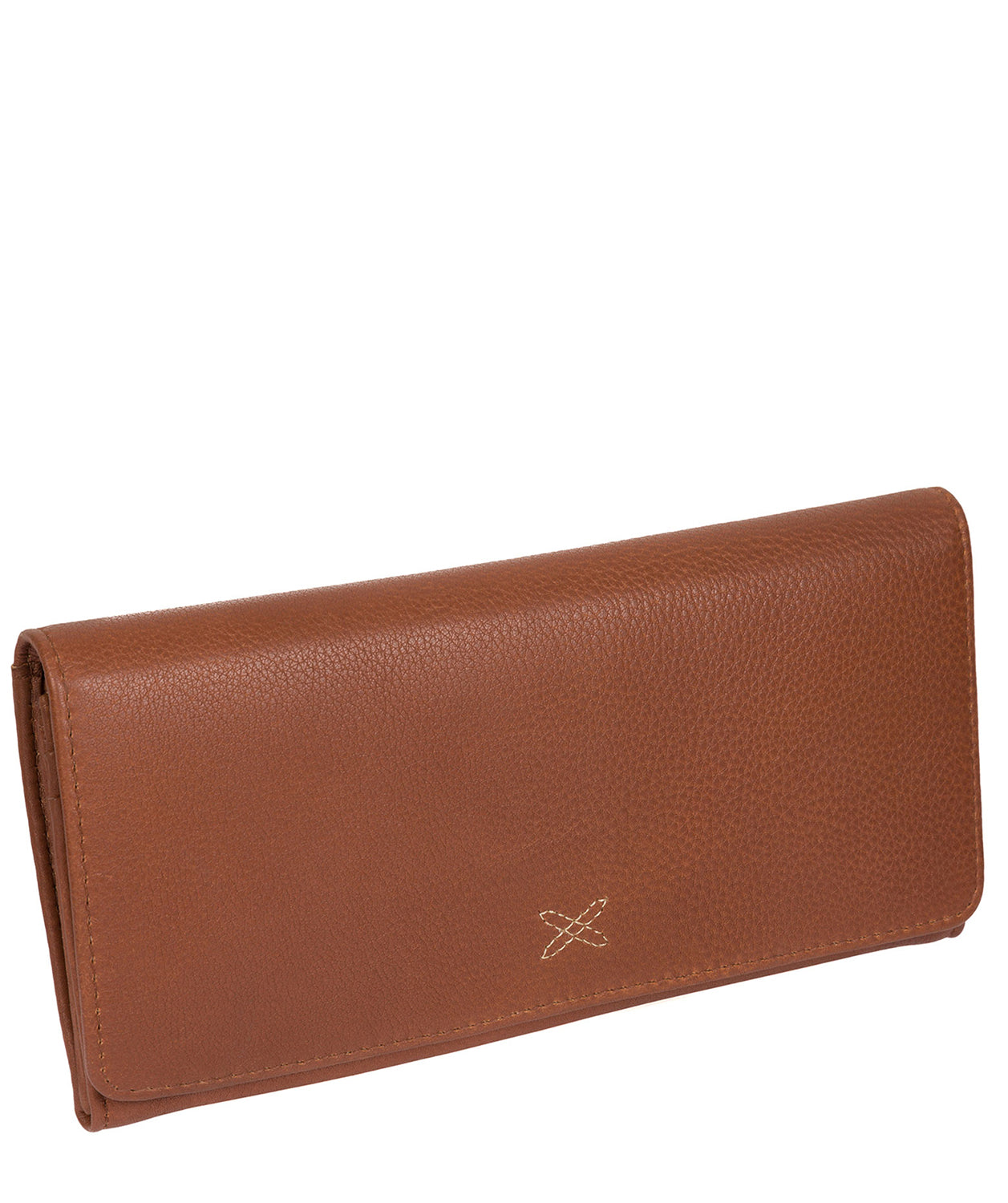 'Lana' Tan Handcrafted Leather RFID Purse