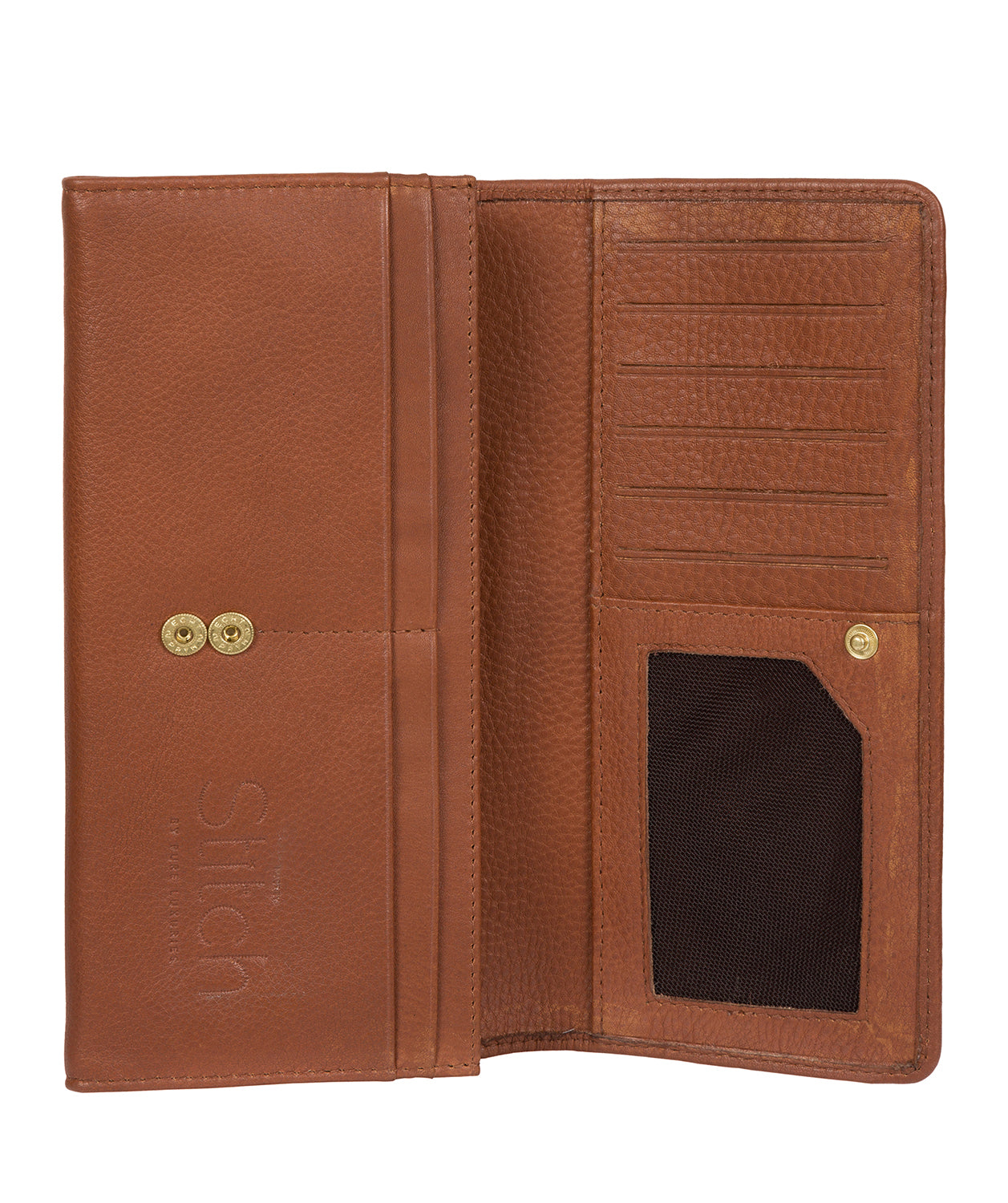 'Lana' Tan Handcrafted Leather RFID Purse