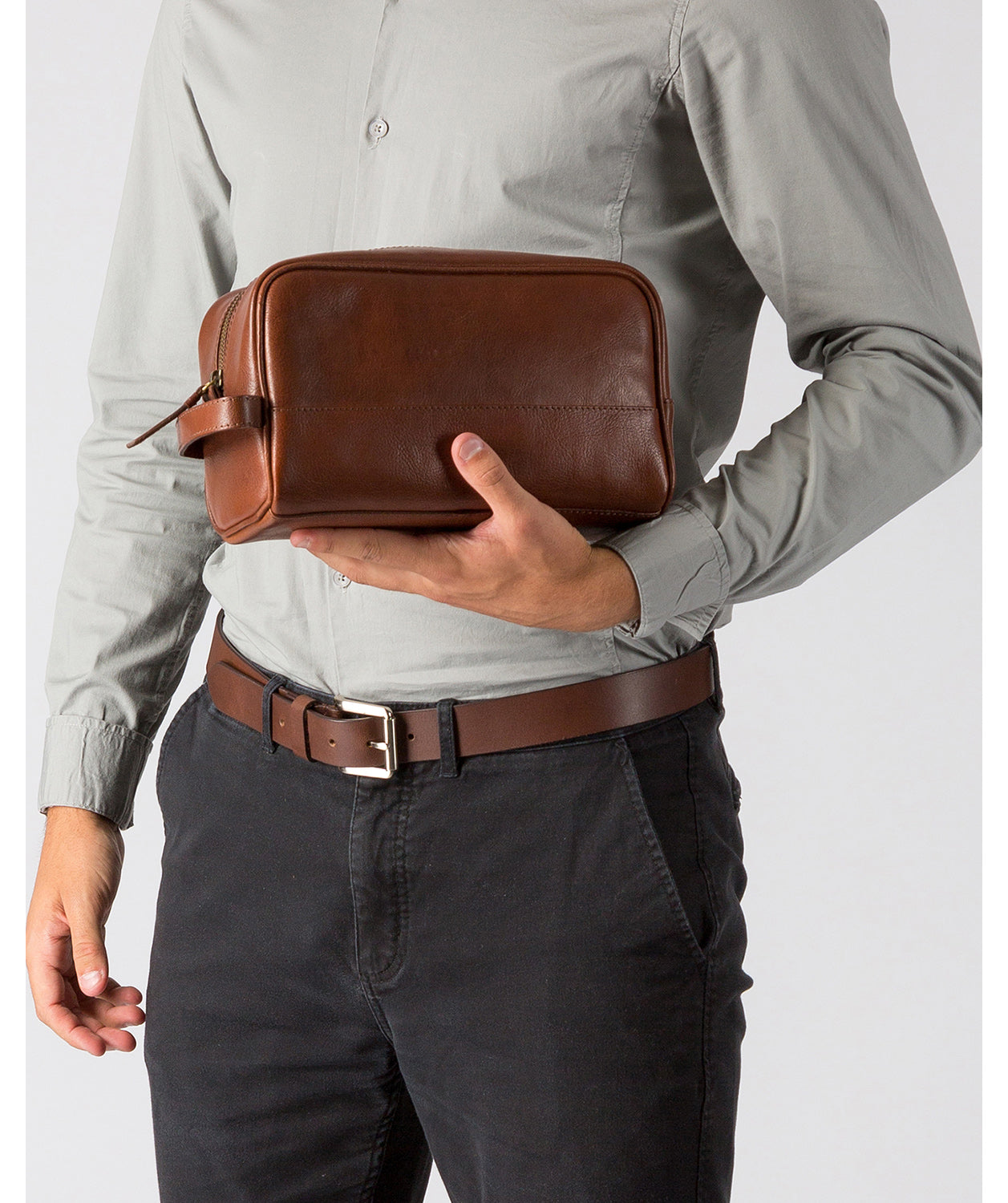 'Bowfell' Treacle Leather Washbag