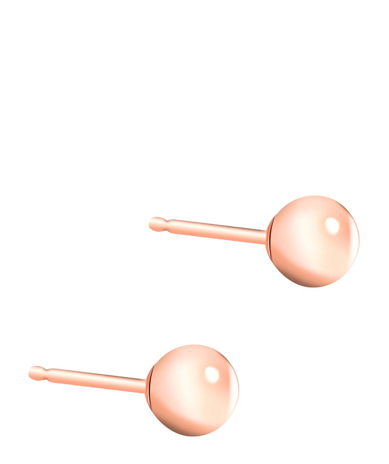 'Christine' 9ct Rose Gold Ball Stud Earrings image 1