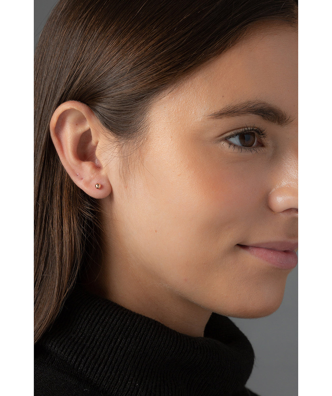 'Christine' 9ct Rose Gold Ball Stud Earrings image 2