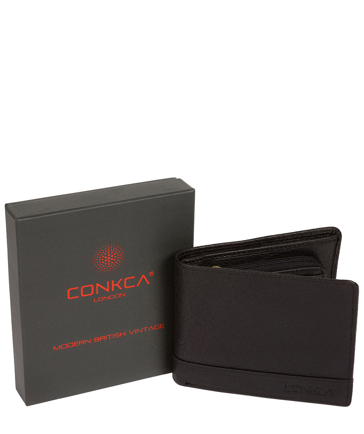 'Carter' Black Leather RFID Wallet