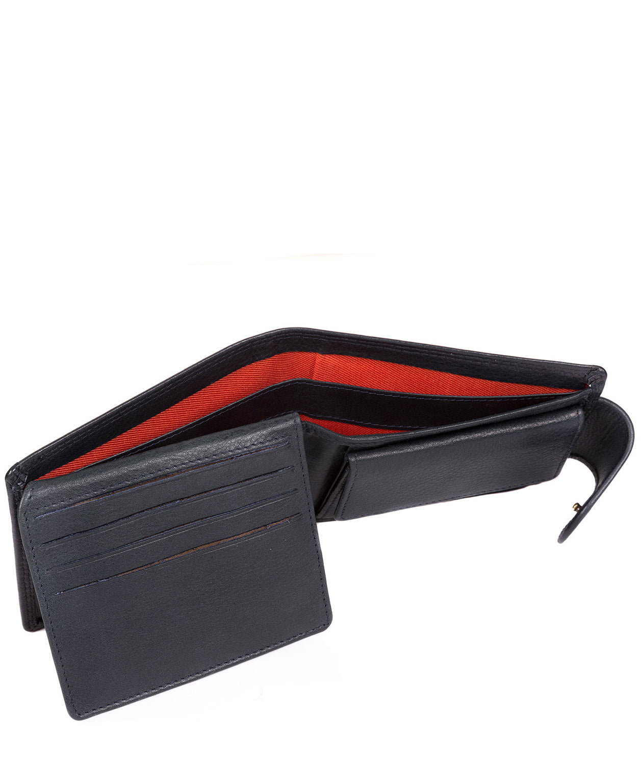 'Garrat' Navy Leather Wallet image 4