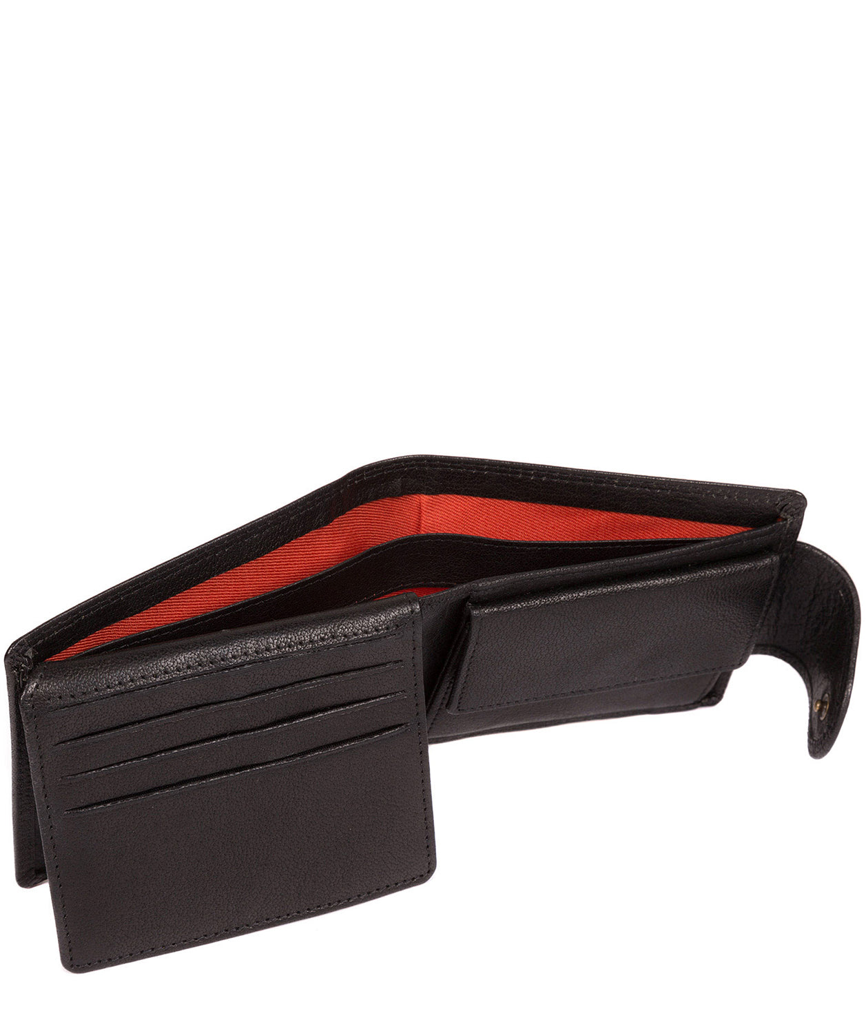 Garrat' Black Handcrafted Leather Wallet